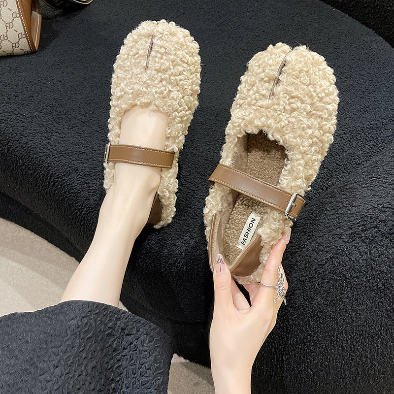 Round Head Low-cut Gommino Pumps Women