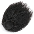Afro Kinky Curly Human Hair Ponytail Natural Black Ponytail Extension