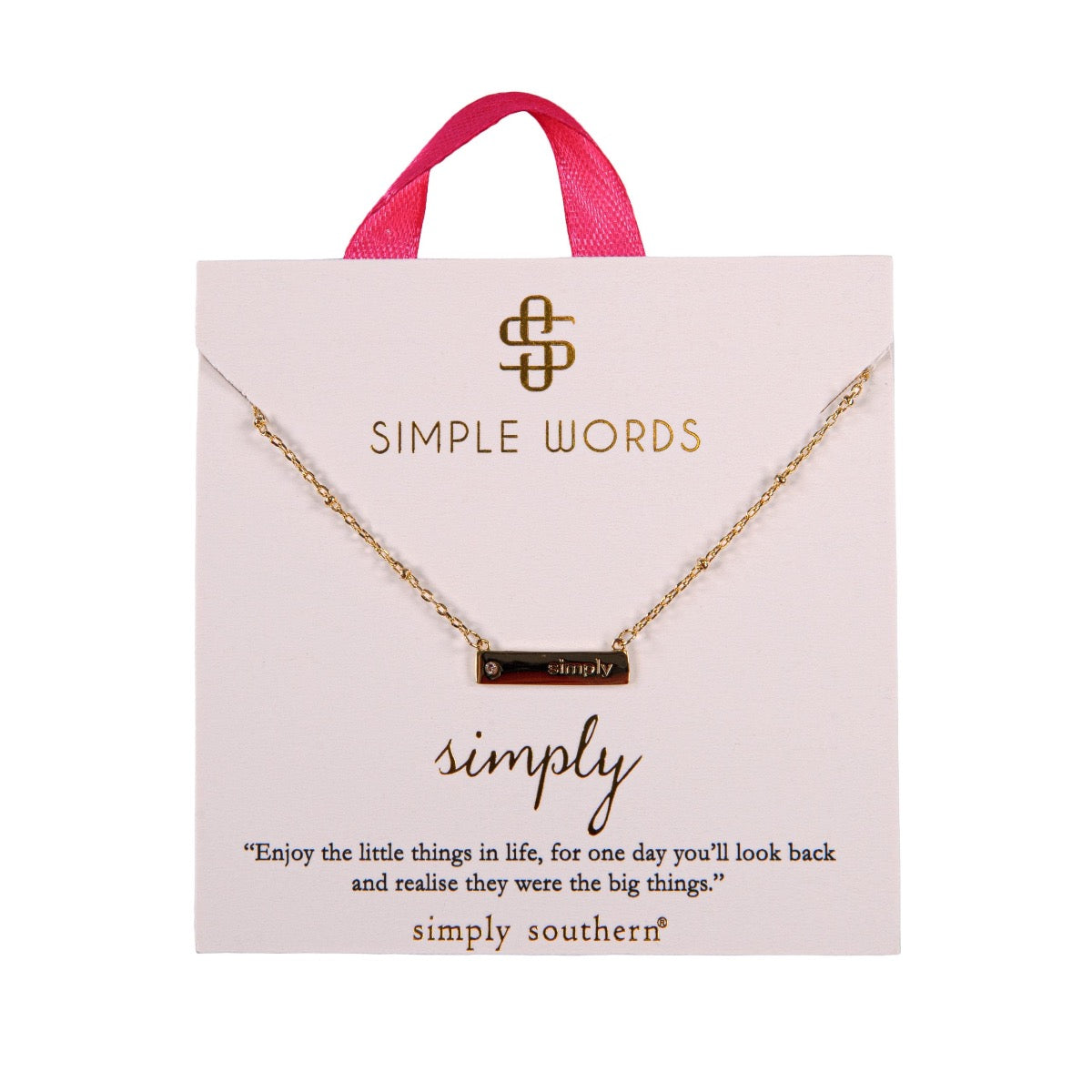 Simply Southern® Simple Words Necklace: Simple