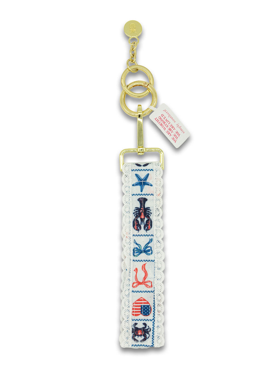 Lobster Patch Lace Keyfob