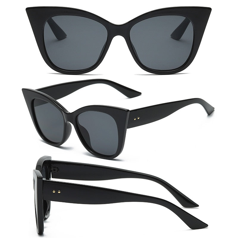 CRIXALIS Fashion Cat Eye Sunglasses Women Anti-glare Party Sexy Gradient Sun Glasses Ladies UV400