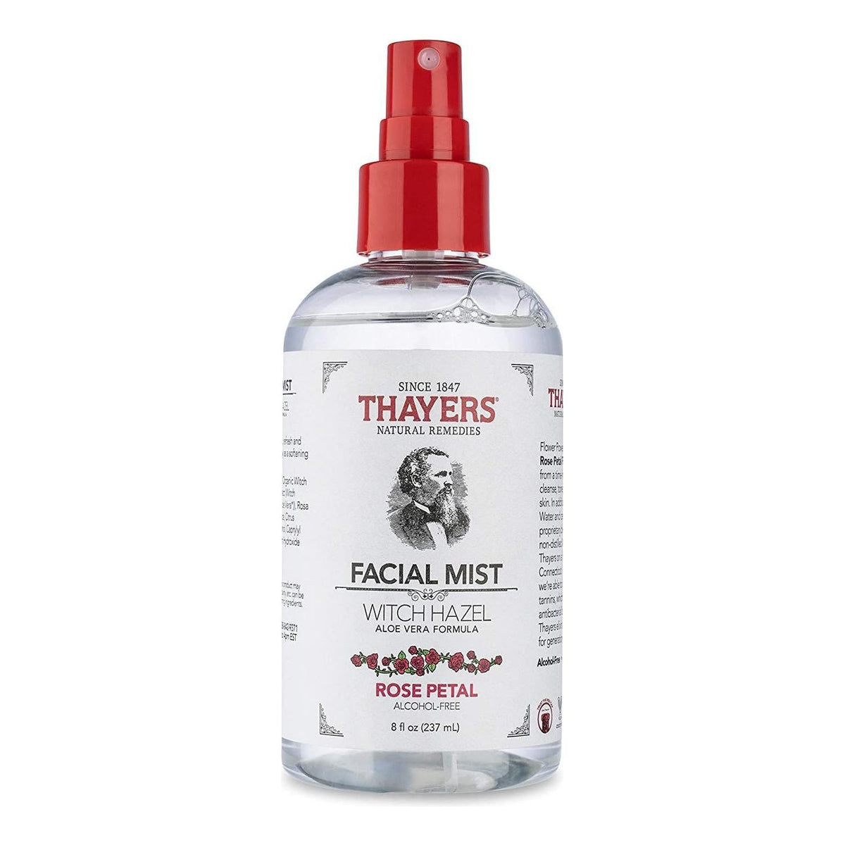 Thayers Rose Petal Witch Hazel Facial Mist Toner 8 Oz