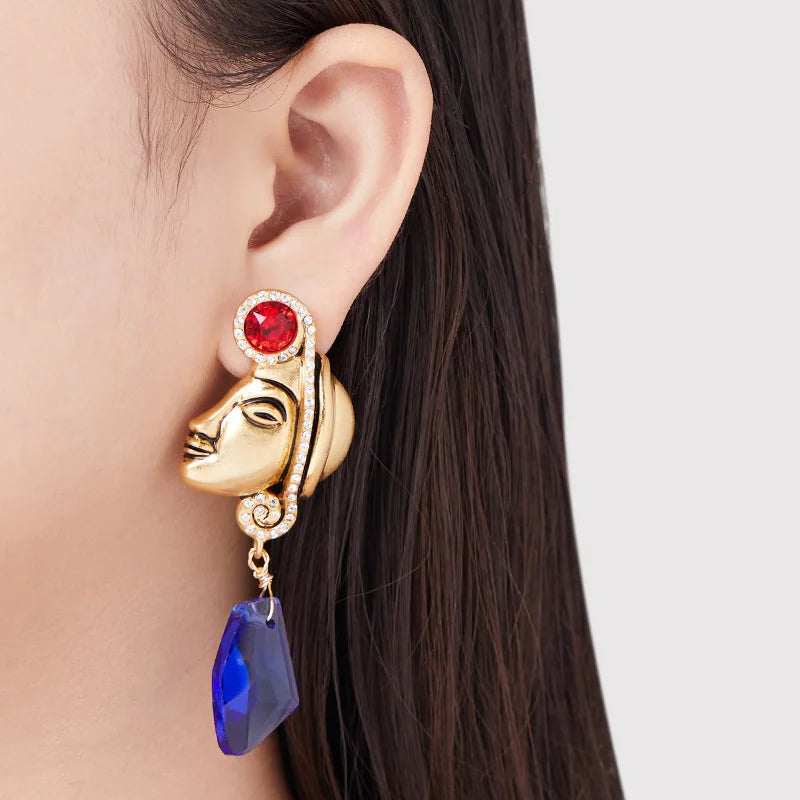Silver Needle Drop Earrings