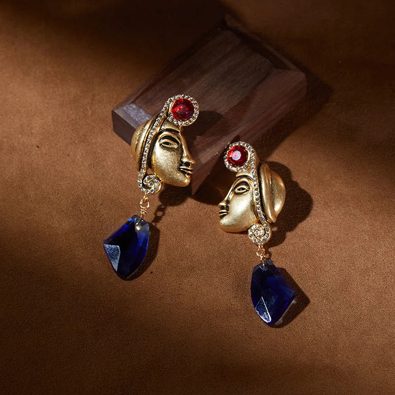 Silver Needle Drop Earrings