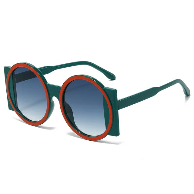 Vintage Round Sunglasses Women Men Sun Glasses Female Fashion Luxury Brand Designer Shades