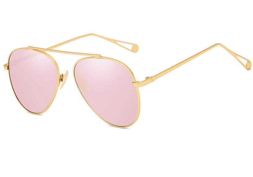 Fashion Female Politie Sunglasses Women GG Pink Mirror Shades Sun Glasses