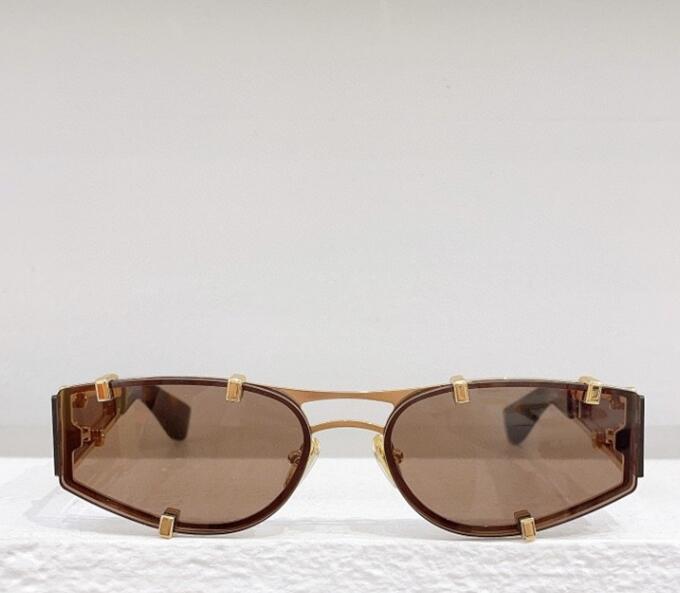 Fashionable metal men's cat-eye sunglasses, face-flattering small sunglasses
