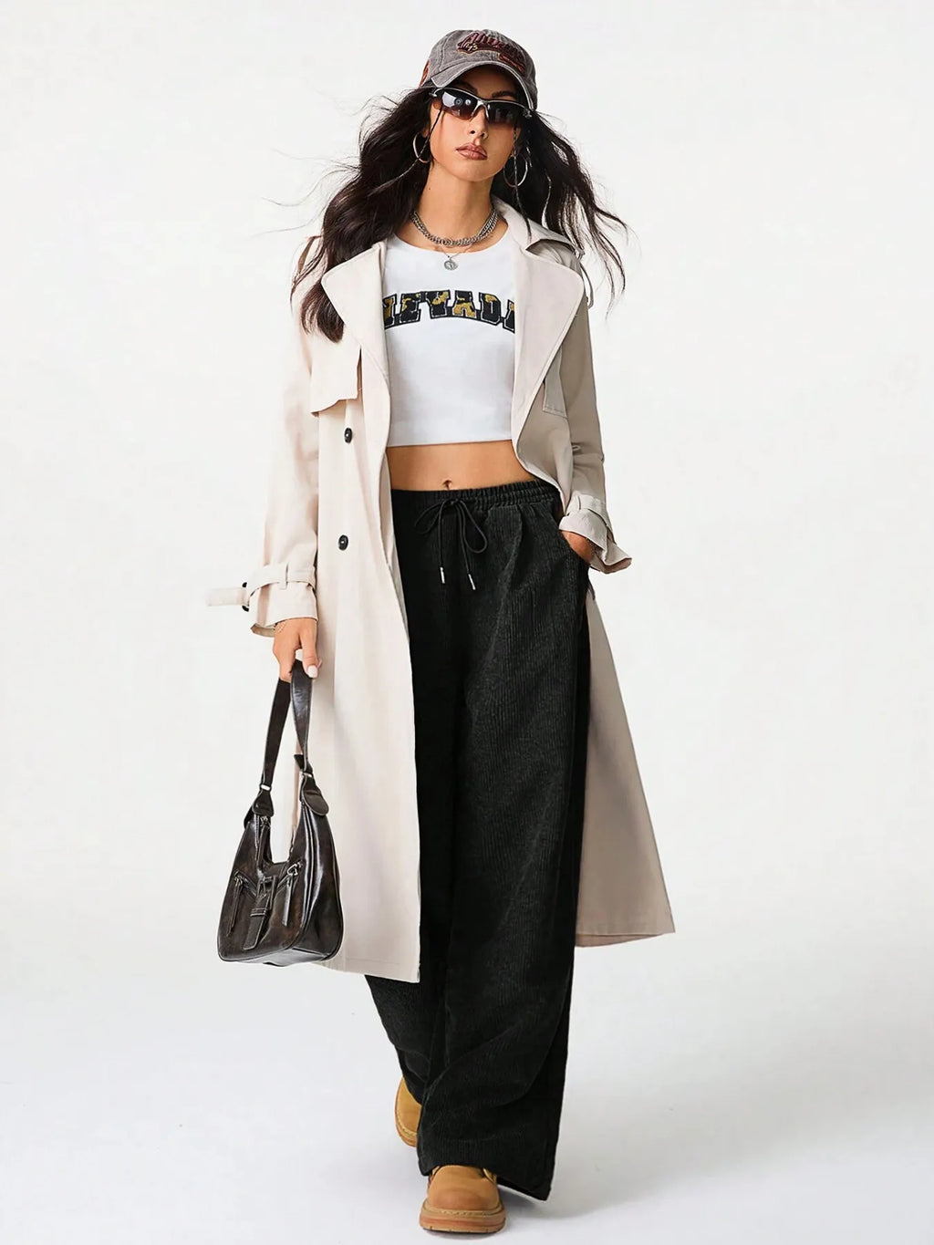 Wide Leg Drawstring Pants