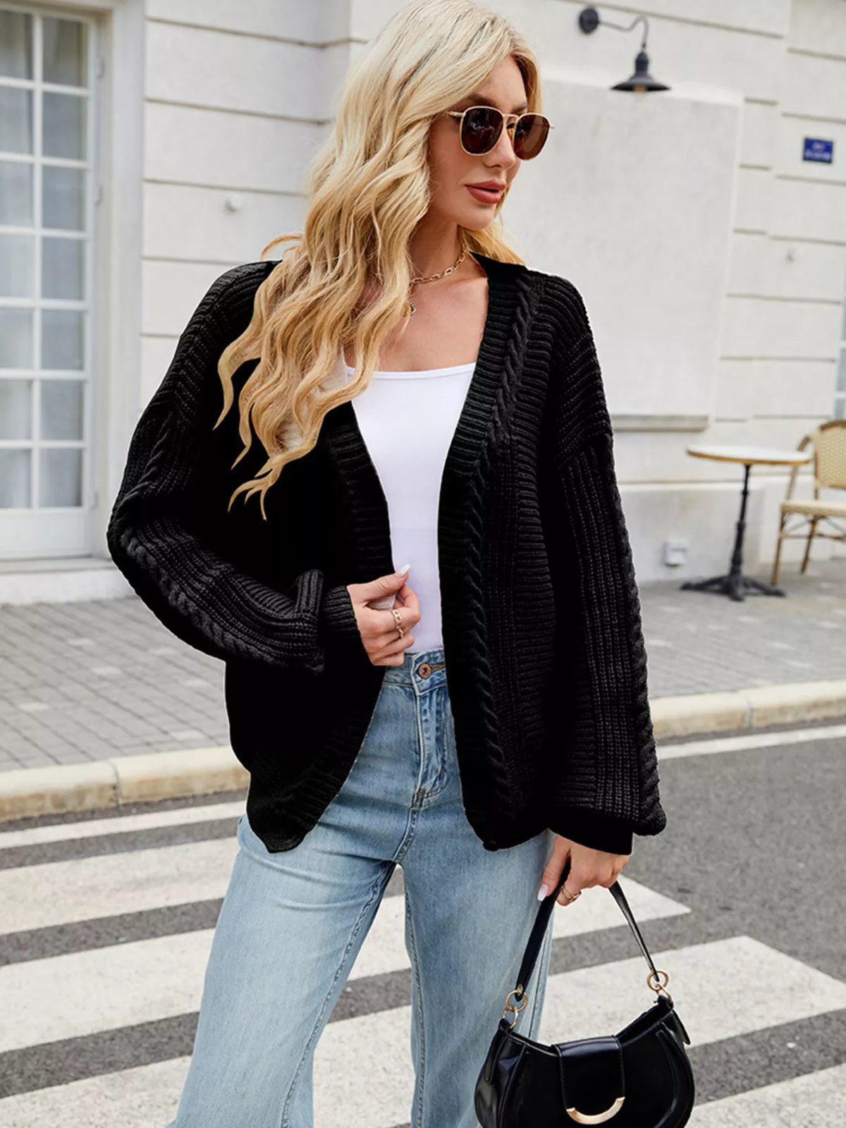Button Up Long Sleeve Cardigan
