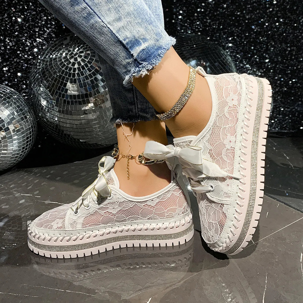 Round Toe Platform Loafers