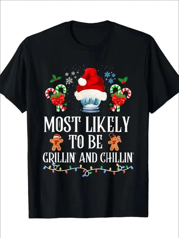 Funny Christmas Grilling T-Shirt