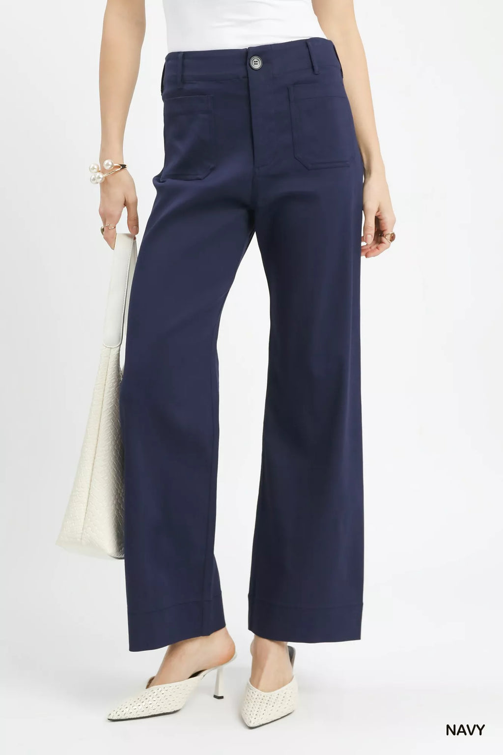 Umgee Button Stretched Pants