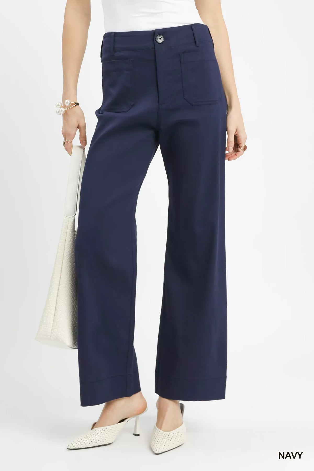Umgee Button Stretched Pants