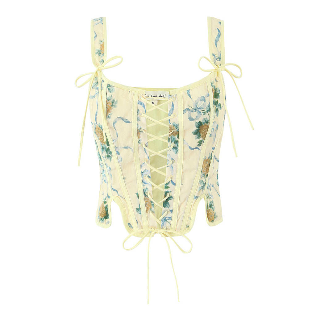 Can be worn backwards with a waist cinching corset and short top