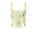 Can be worn backwards with a waist cinching corset and short top