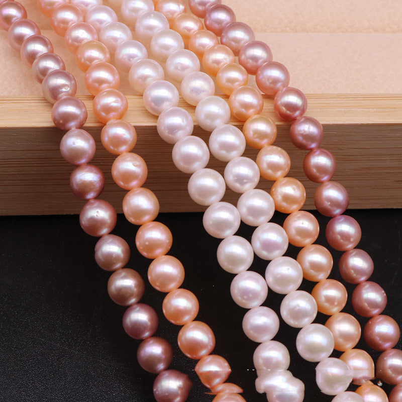 Nearly Round Naked Beads Pearl Loose Beads