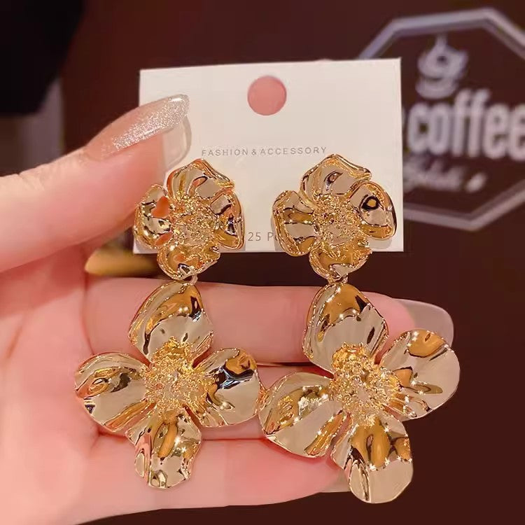 Open Heart Hoop Earrings