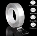 Clear Silicone Tape Traceless Washable Reusable Multipurpose Grip Tape