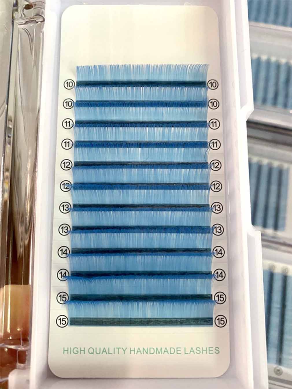 0.05mm Light Blue Color Lash extension Tray 12rows