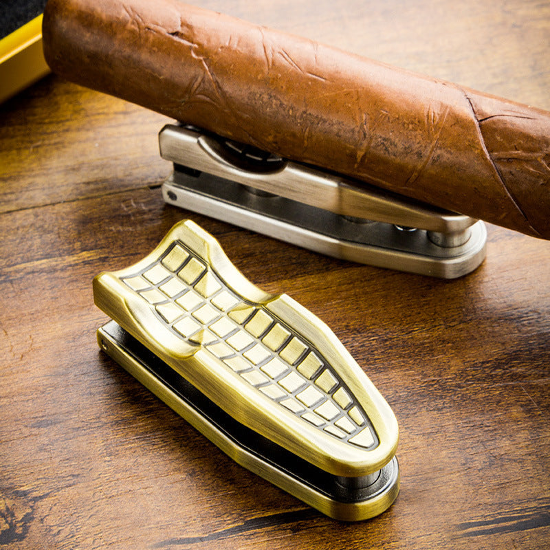 Cigar Opener Multi functional Opener Cigarette Holder Design Portable Cigar Drill Box