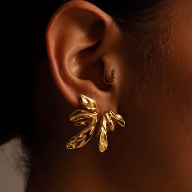 Geometric Wing Drop Earrings