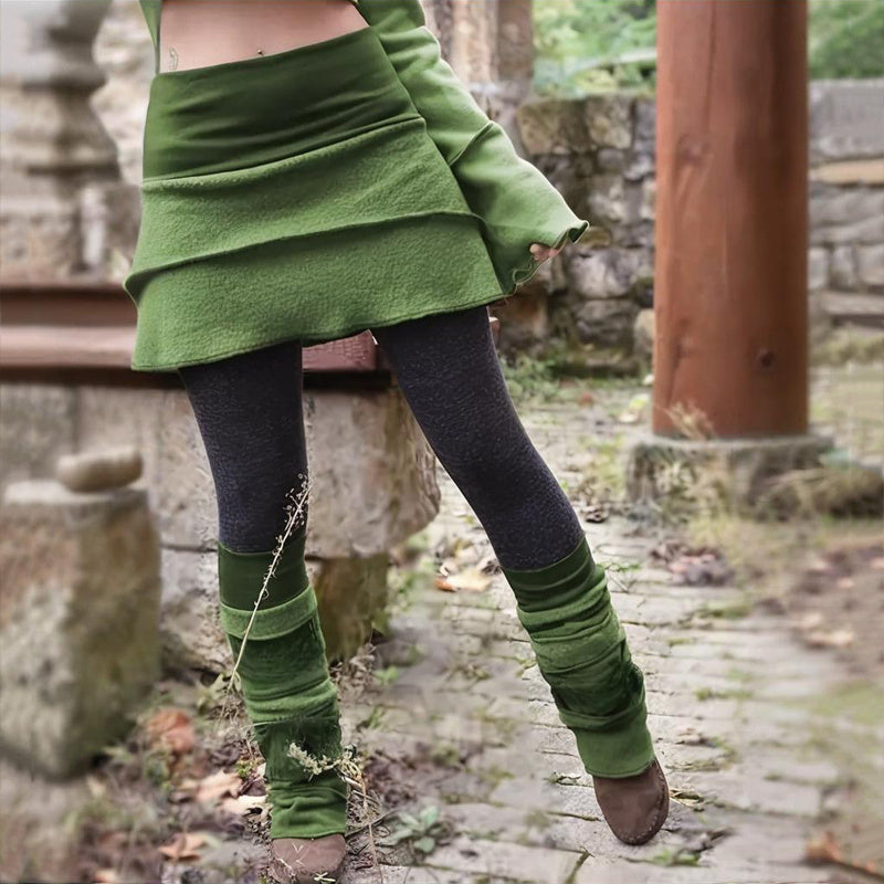 Women’s Color Block Asymmetrical Skort
