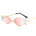 New fish shaped polygonal personality fashion sunglasses selfie shopping street shooting sunglasses