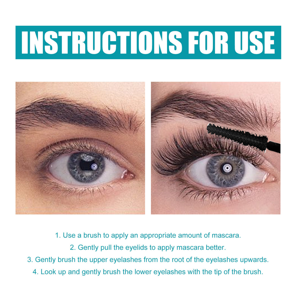 EELHOE Mascara Cream (Brown), Slim And Thick Curling, Waterproof And Sweatproof Lengthening, No Caking And No Smudging