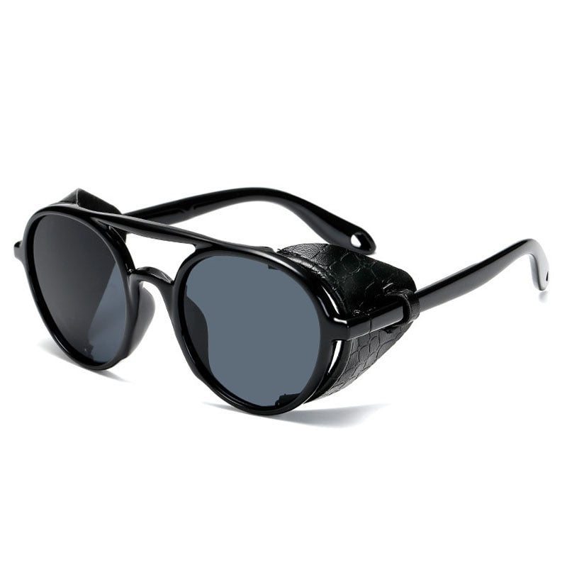 Fashion Sunglasses Brand Design Round Shades Men Women Vintage Punk Sun glasses UV400 Eyewear