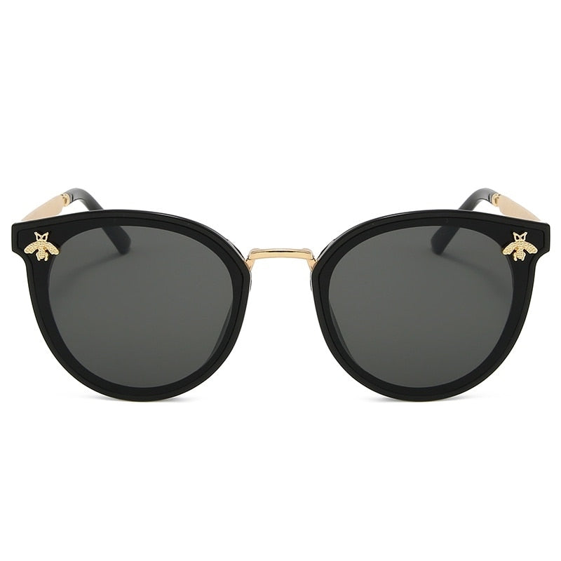 Bee Fashion For Women Sunglasses Men Square Brand Design Sun Glasses Oculos Retro Male Iron