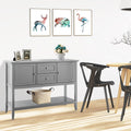 Wooden Sideboard Buffet Console Table with Drawers and Storage