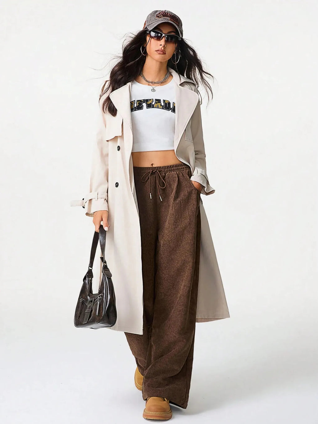 Wide Leg Drawstring Pants