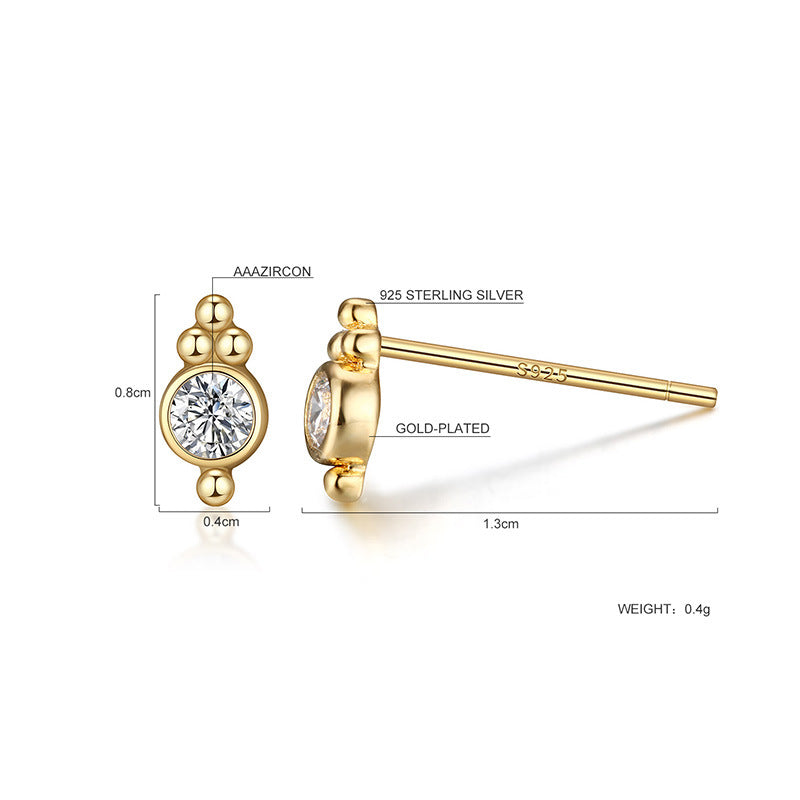 925 sterling silver plated earrings