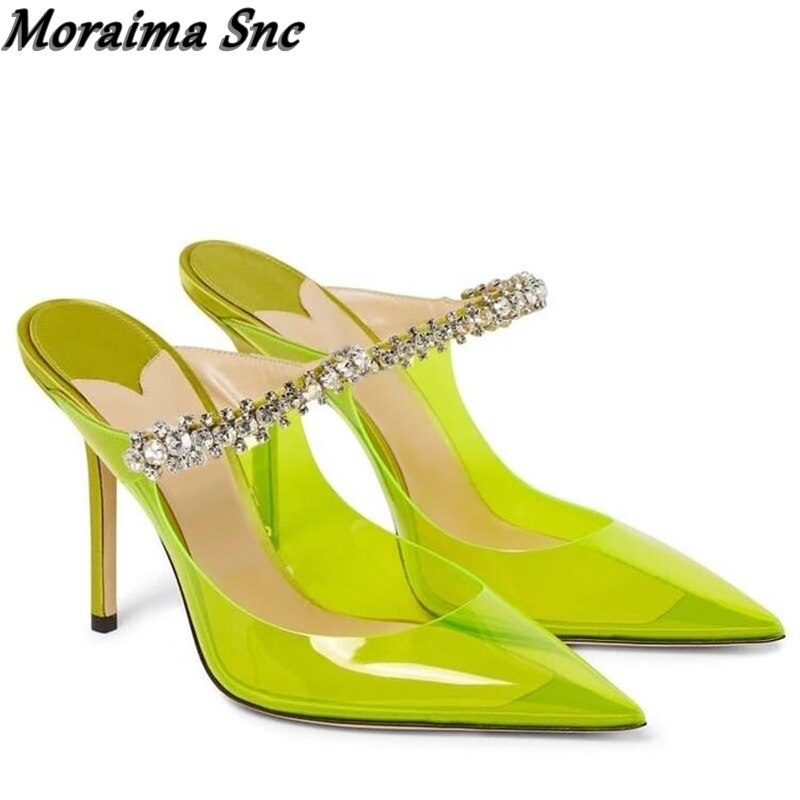 High heels, Muller shoes, banquet runway, plush sandals, and slippers
