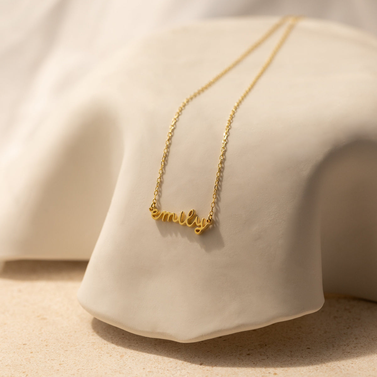 Custom Minimal Script Name Necklace