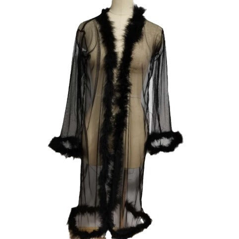 Long Robe Underwear Set For Women