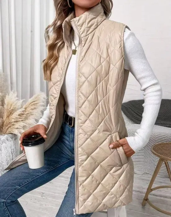 Miss Sparkling |Thin Quilted Vest-1