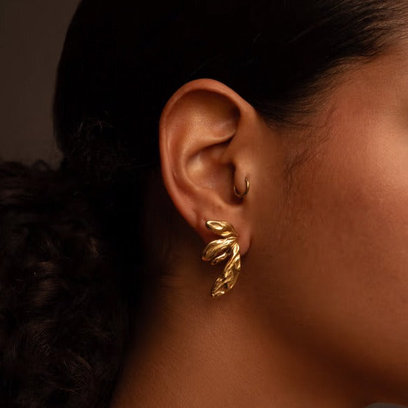 Geometric Wing Drop Earrings