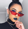 Red Shades Small Cat Eye Sunglasses Vintage Women Sunglasses