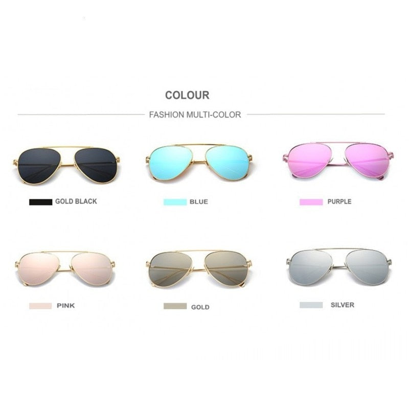 Fashion Female Politie Sunglasses Women GG Pink Mirror Shades Sun Glasses