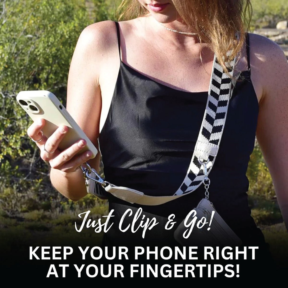 Clip & Go Navy Chevron