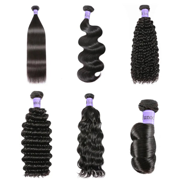 Junoda Virgin Hair 1 Bundle/Piece 100% Human Hair Extension Flash Sale