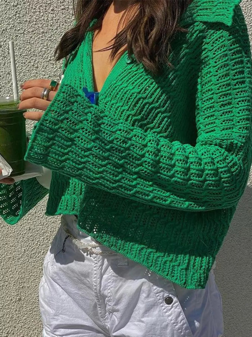Knit Button-Down Cardigan