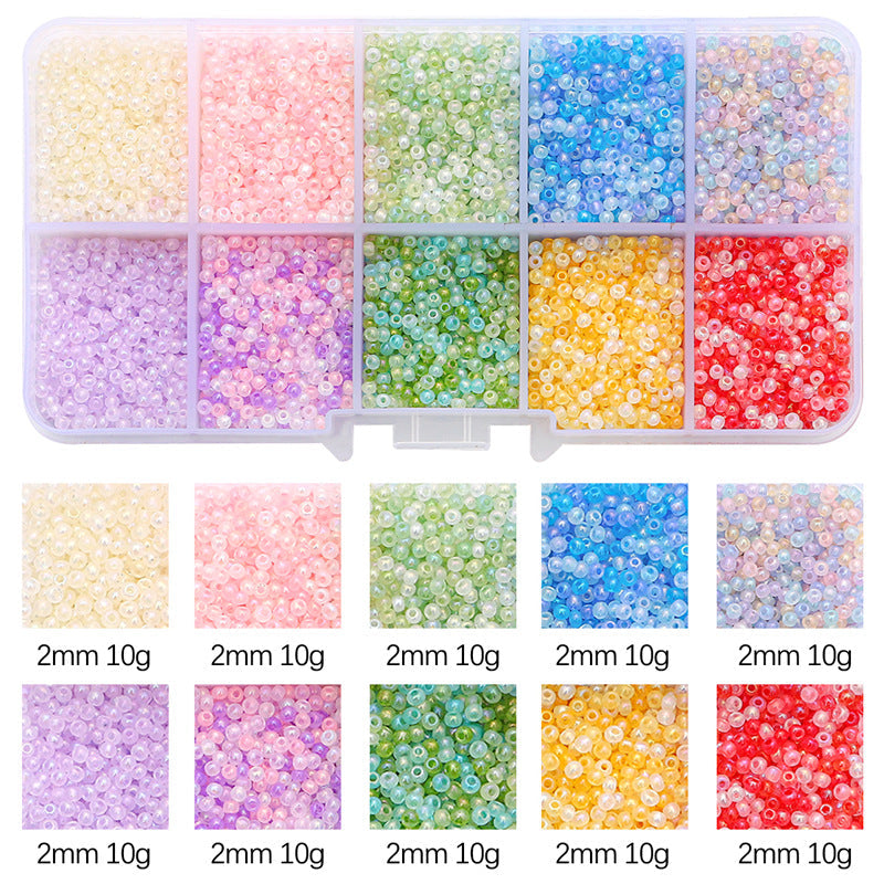 Glass Beads Handmade Diy Same Color Sequin Beads