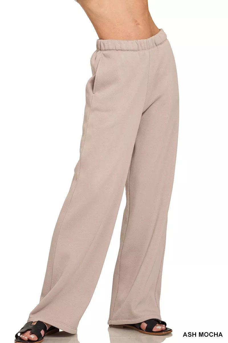 Zenana Fleece Sweatpant with Pockets