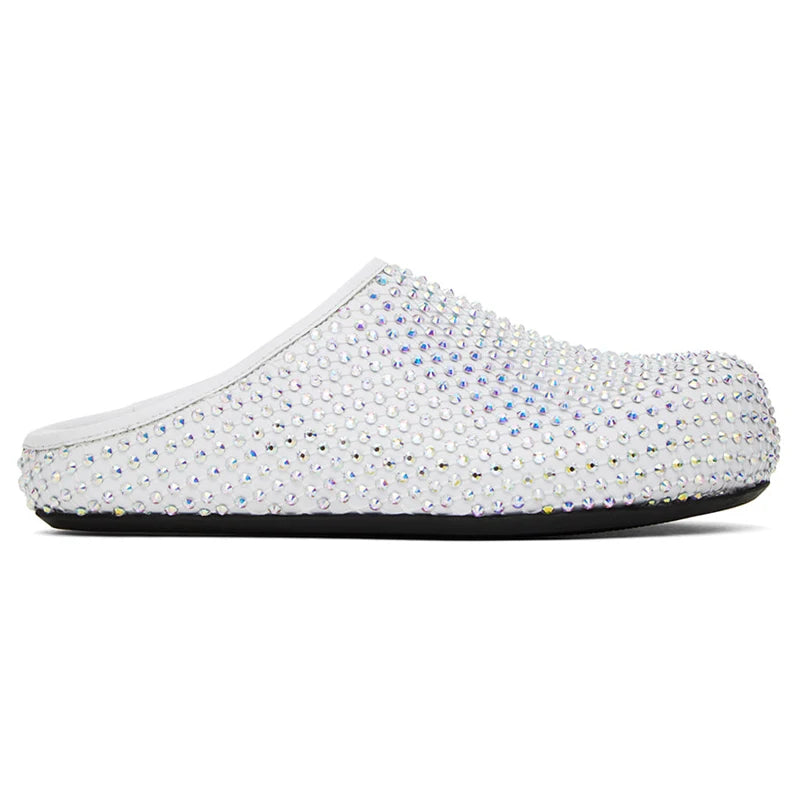 Diamond Round Toe Flat Slippers