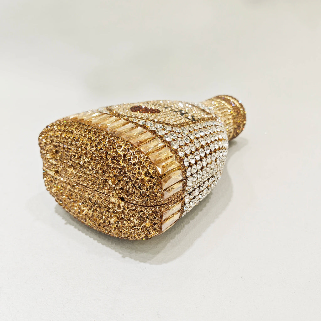 Women Bottle  Crystal Evening Bag Lady Diamond Wedding Bridal Purses Female Rhinestone Party Prom Clutches Bags