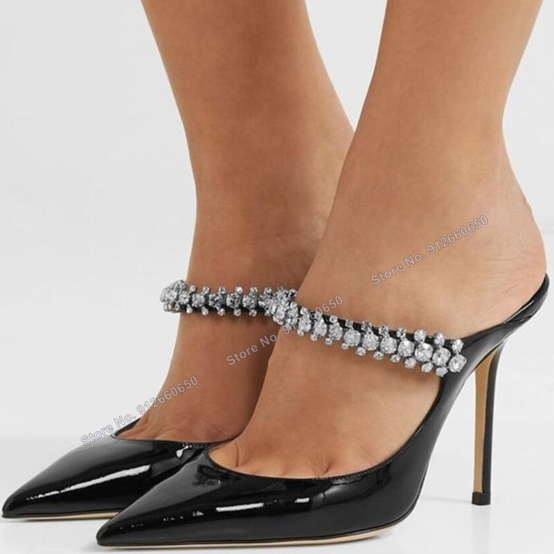 High heels, Muller shoes, banquet runway, plush sandals, and slippers