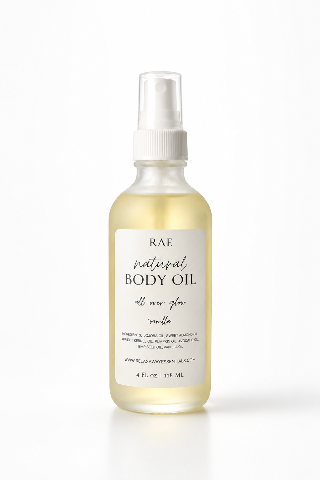 Spray Body Oil | All Over Glow Oil | Natural Oil | Skin Care | 4 oz. | Spa Gift for her | Silky Skin Oil | After Shower Oil