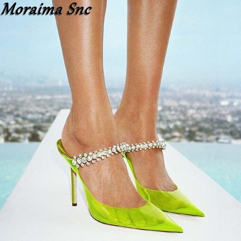 High heels, Muller shoes, banquet runway, plush sandals, and slippers